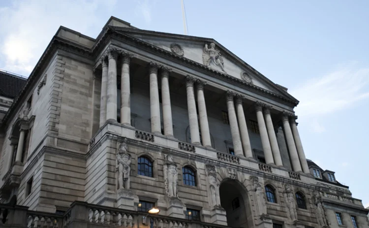Bank of England building in London