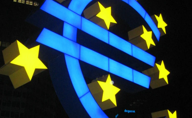 Euro sign outside the European Central Bank in Frankfurt